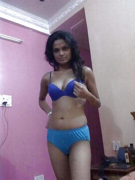 Indian Bhopal Housewife Reti Blue Bra Pantie Photo Bikinis For Teens