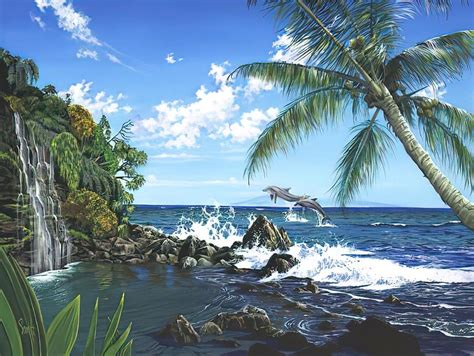 Castaway Cove Drawing By Dhbubble Fine Art America