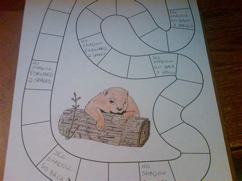 Make A Groundhogs Day Board Game Crafts Idea For Kids Kids Crafts
