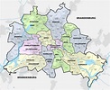 Large Berlin districts map | Berlin | Germany | Europe | Mapsland ...