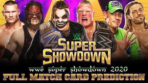 The biggest event of the wwe calendar is here. WWE SUPER SHOWDOWN 2020 | MATCH CARD PREDICTIONS - YouTube