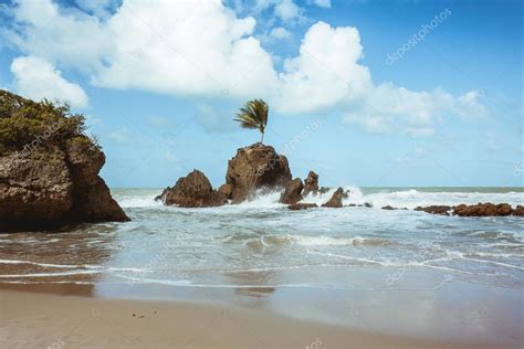 Tambaba Beach Official Naturist Nudist Beach In Brazil Stock Photo By