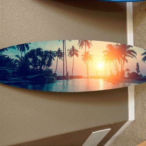 5 Wall Hanging Surf Board Surfboard Decor Hawaiian Beach Etsy