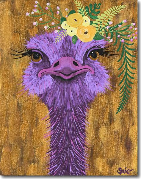 17 Best Images About Ostrich Art On Pinterest Watercolour Acrylic