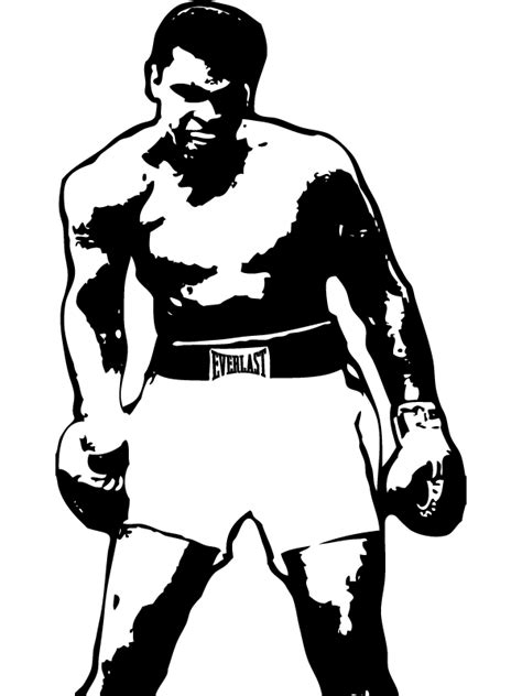 Muhammad Ali Png Free Icons And Png Backgrounds Boxing Tattoos Black And White Drawing