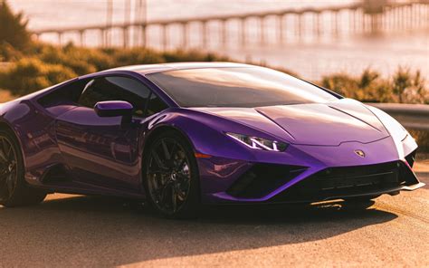 Purple Lamborghini Huracan Evo 3 4k Autos Hd Desktop Wallpaper