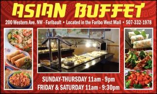 We offer authentic and delicious tasting chinese cuisine in rochester, mn. Asian Buffet, Asian Buffet, Faribault, MN
