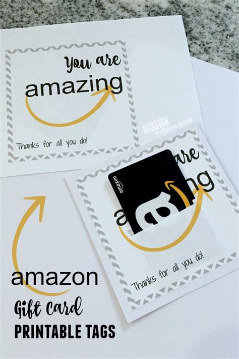 At first, microsoft rewards and amazon gift cards don't sound similar. Amazon Gift Card Printable - Perfect for Teacher Gifts - Mission: to Save