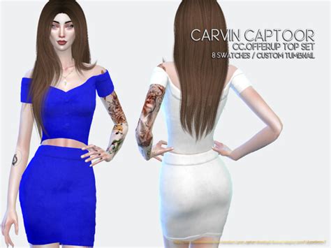 Offerup Top Set By Carvin Captoor At Tsr Sims 4 Updates