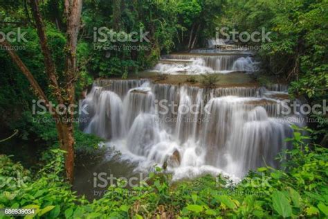 Huay Mae Kamin Waterfalls One Of The Most Famous And Beautiful