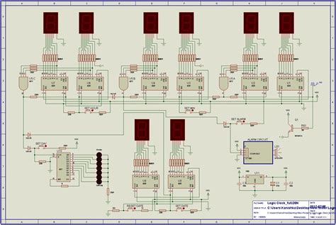 Digital clock circuit using ic 555 and ic 4026. 24Hr Digital Clock and Alarm Circuit Using Logic ICs - CD4017 CD4026 ~ Scorpionz - Electronic ...