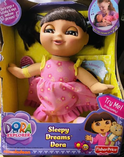 Fisher Price Dora The Explorer Sleepy Sweet Dreams Bedtime Doll Nip