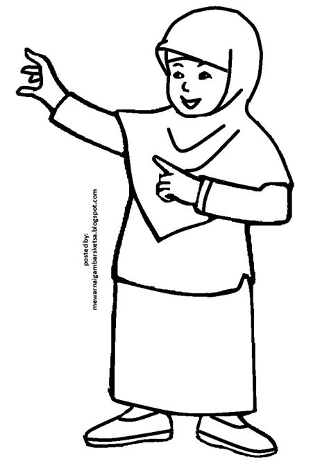 Gambar with aplikasi picsart , ada pertanyaan ? Berikut Sketsa Kartun Muslimah, Viral!
