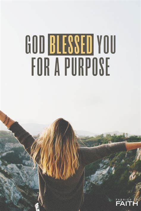 God Blessed You For A Purpose