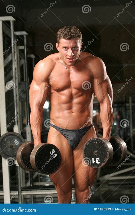 Bodybuilder In The Gym Stock Image Image Of Black Fitness 1880373
