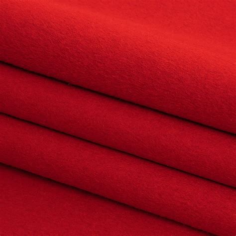 Red Wool And Cashmere Double Cloth Double Cloth Wool Fashion Fabrics