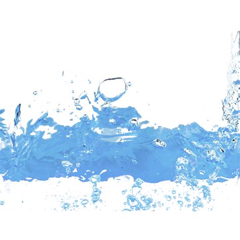 Salpicaduras De Agua Azul De Superficie De Agua Png Agua Azul Claro