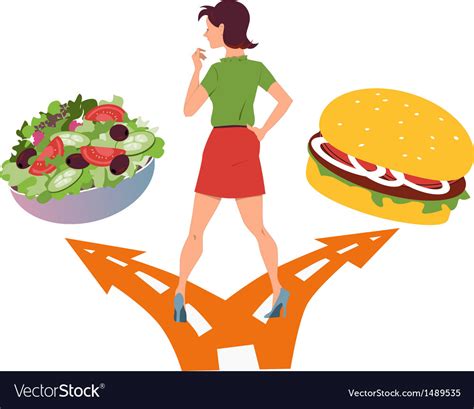 Healthy Eating Habits Royalty Free Vector Image