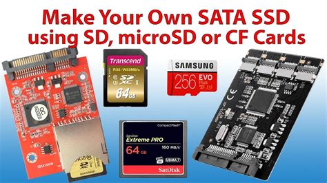 Make Your Own Sata Ssd From Sd Or Cf Cards Boot Windows 10 From Sd