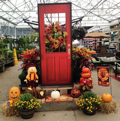 Welcome Home Door Fall Display In Rockwall Tx Lowes Fall Garden