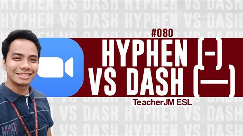 What does upcat stand for? 080: Hyphen (-) vs. Dash (--) - YouTube