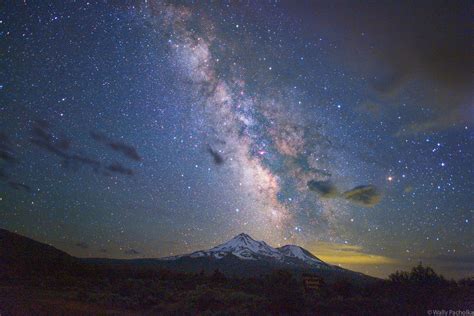 Milky Way Over Mount Shasta Mount Shasta Wally Pacholka Photography