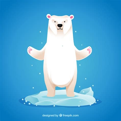 Polar Bear Illustration Vector Premium Download