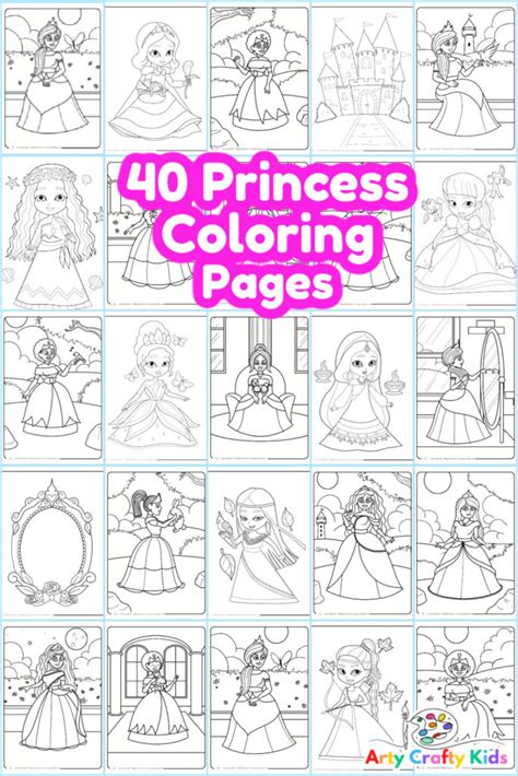 40 Fairy Tale Princess Coloring Pages Arty Crafty Kids