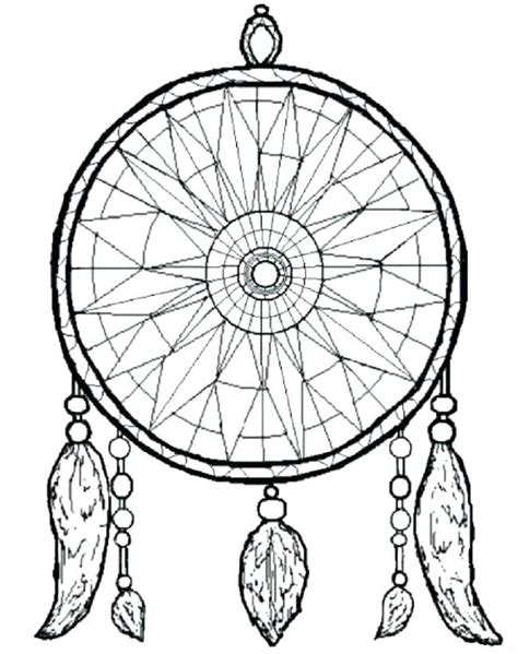 Dreamcatcher Line Drawing Free Download On Clipartmag