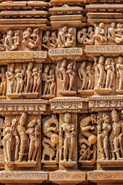Sculptures On Khajuraho Temples — Stock Image Khajuraho Temple