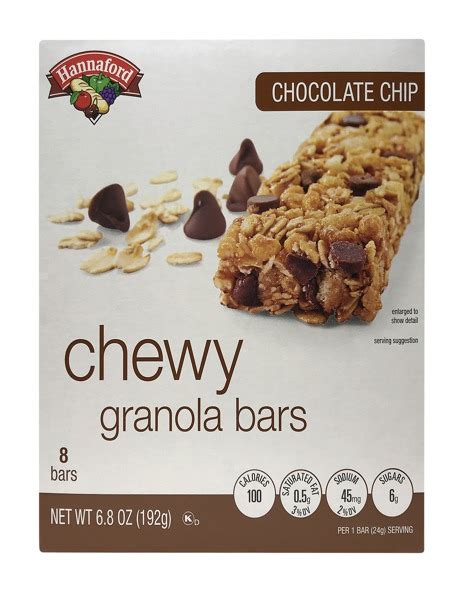 Hannaford Chocolate Chip Chewy Granola Bars 1source