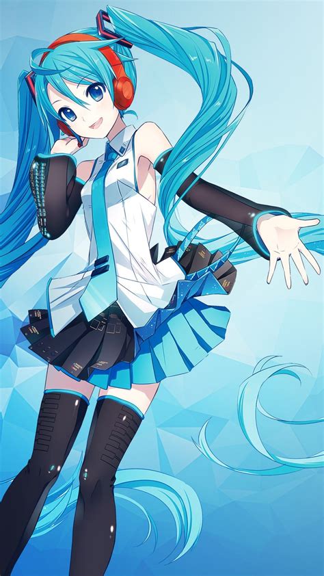 Hatsune Miku Android Blue Wallpapers - Wallpaper Cave
