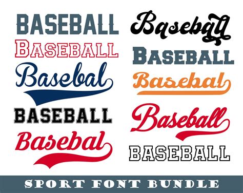 Jersey And Sports Font Bundle Font Bundle Svg Baseball Font Etsy