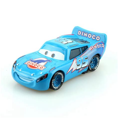 Disney Pixar Cars Blue Dinoco Lightning Mcqueen 155 Scale Diecast