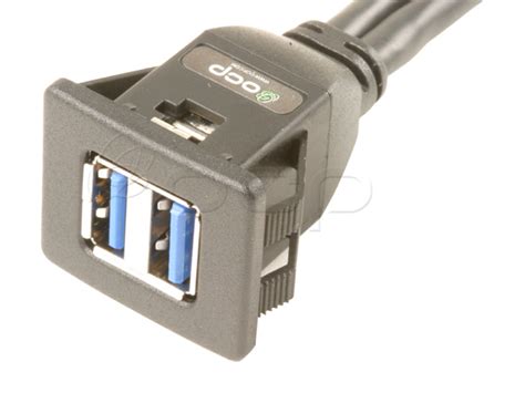 Belkin's advanced wiring design and coaxial vga cabling preserve signal integrity from the first to the last server. USB 3.0 Panel Mount "Snap-In" Extension Cables - OCP Group ...