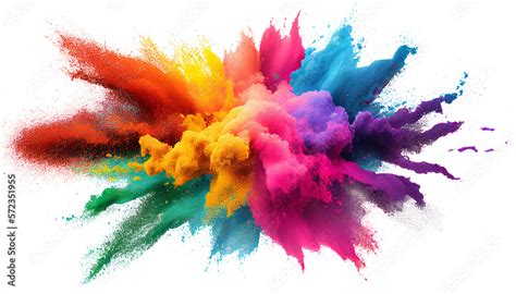 Colorful Paint Splashes Png Colored Powder Explosion Paint Holi Mix