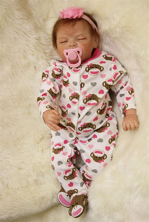 Npkdoll Sleeping Realistic Reborn Baby Dolls Girl Cute Soft