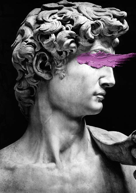 Michelangelos David With Pink Brush Michelangelo Sculpture Roman