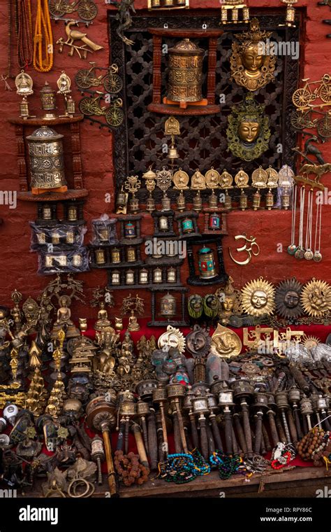 Nepal Kathmandu Swayambhunath Temple Antique And Modern Reproduction
