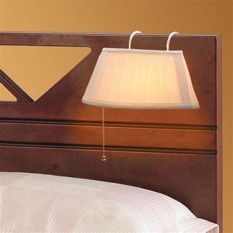 New Bedroom Headboard Lamp Light For Bed Reading With Cotton Shade