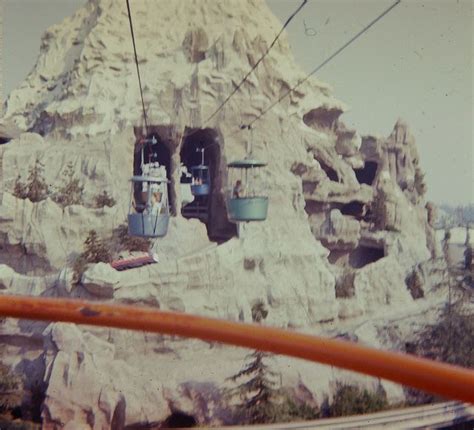Disneyland Matterhorn Aerial Tram Ride Ca 1962 Vintage Disney