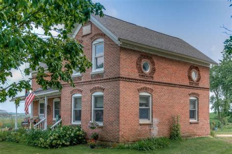 C1896 Historic Brick Farmhouse For Sale Wbarn And Sheds On 5 Acres