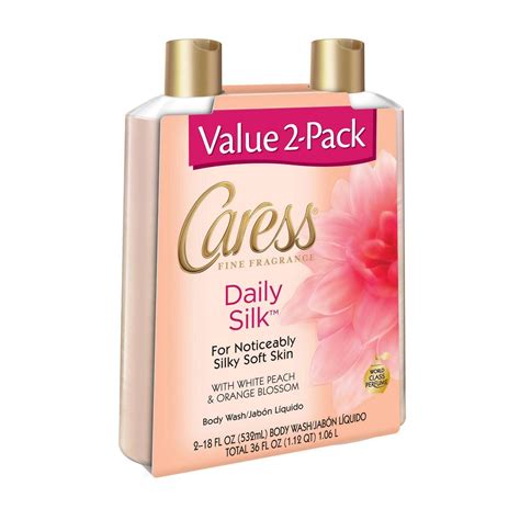 Caress Daily Silk White Peach And Silky Orange Blossom Body Wash Body
