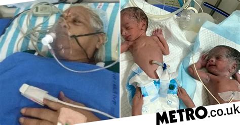 Worlds Oldest Couple In Intensive Care After Giving Birth To Twins Metro News