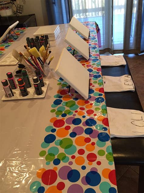 Painting Birthday Party Ideas Photo 2 Of 11 Catch My Party