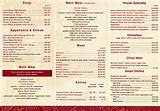 Chinese Restaurant Menu Prices Images