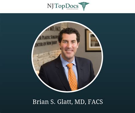 Morristown Plastic Surgeon Dr Brian S Glatt Named Nj Top Doc