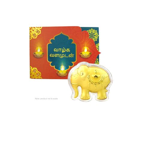 Citigems 999 Pure Gold 02g Festive Elephant Golden Treasure Shopee