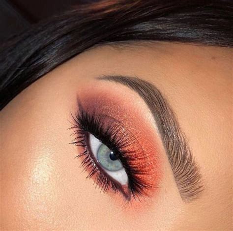 Ideas For Orange Eyeshadow Looks Stylegps Burnt Orange Eye Makeup