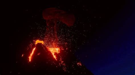 Volcano Eruption 3d Model Animated Cgtrader